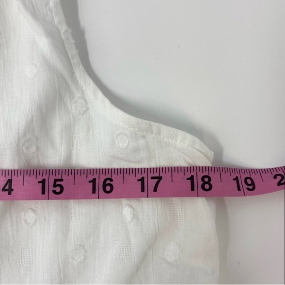 Wishlist Apparel Maxi Dress Tiered White Dot M flowy boho summer - Picture 3 of 3